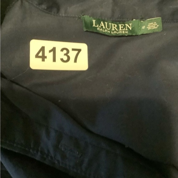 Lauren by Ralph Lauren blue uniform fit flared dress size 12 - Picture 2 of 6